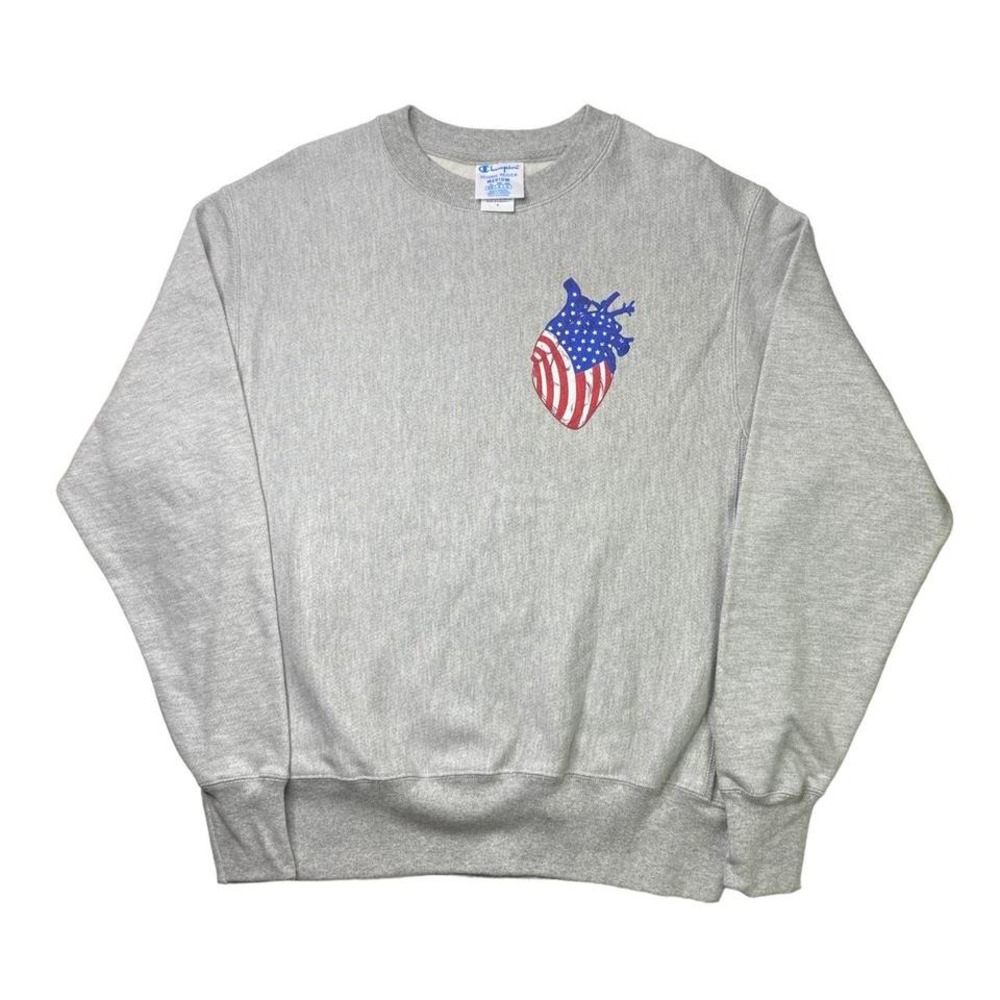USA heart Champion‎ gray sweater